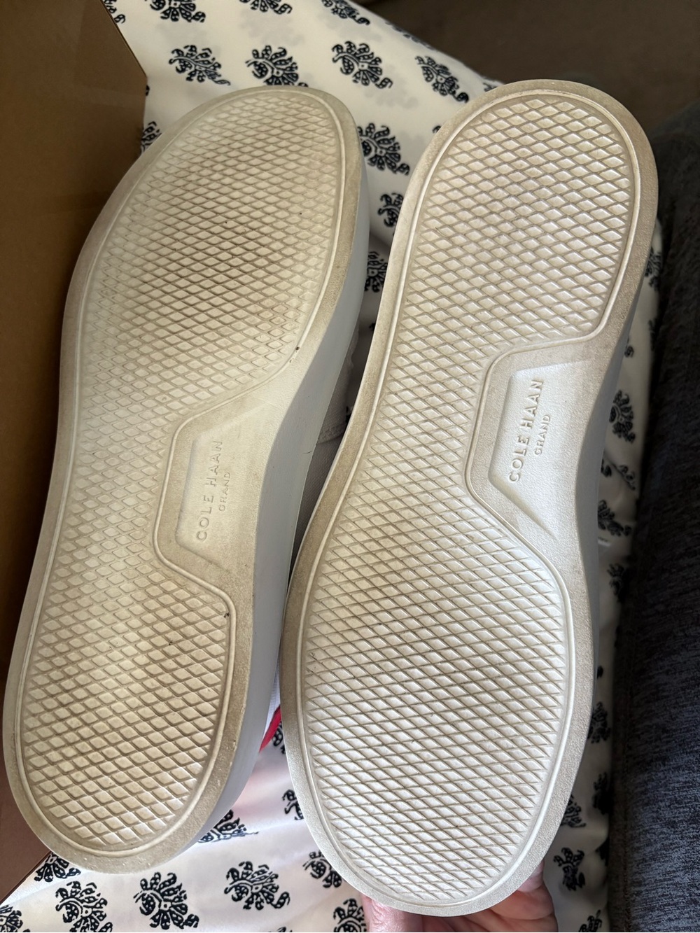 Cole Haan White Canvas Love Sneakers with Multicolor Embroidered Accents - Picture 4 of 9